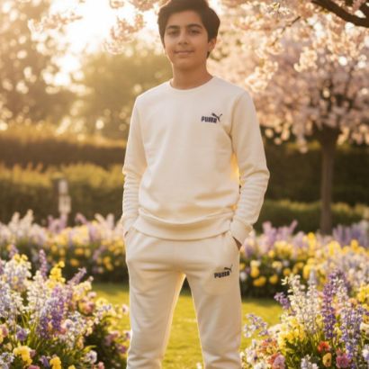 صورة طقم ربيعي سكري ولادي وبناتي من pu